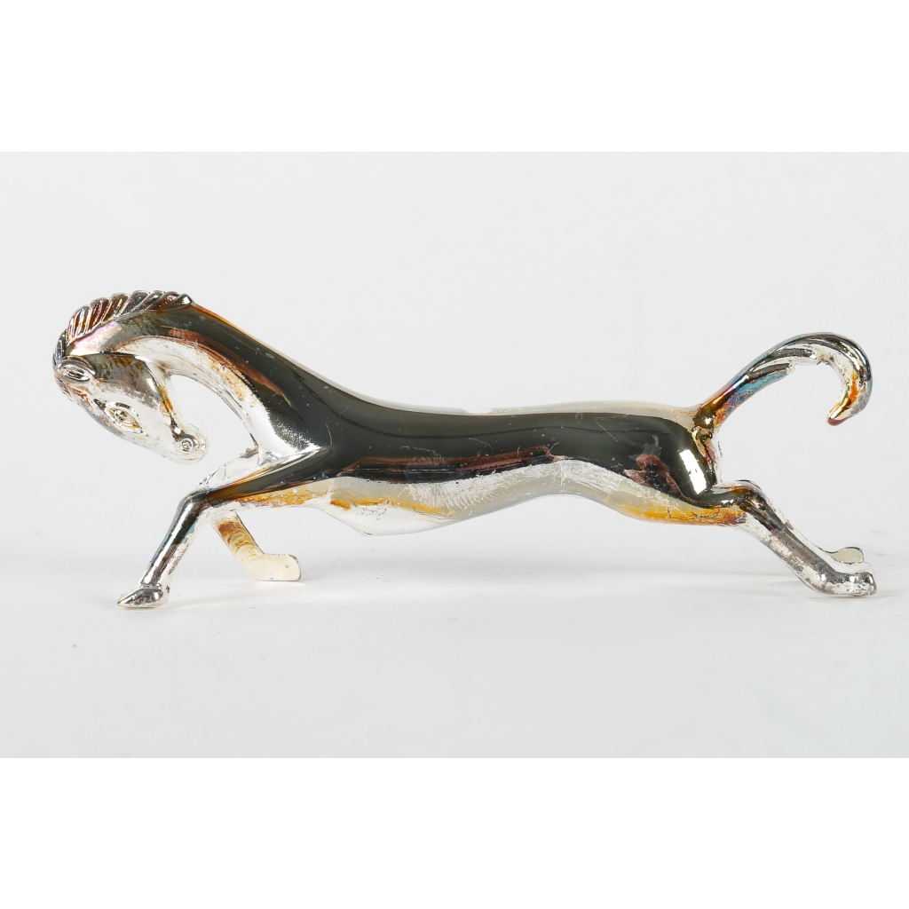 Série de 6 porte-couteaux en forme de cheval en métal argenté, 1960 | Biron Série de 6 porte-couteaux en forme de cheval en métal argenté, 1960