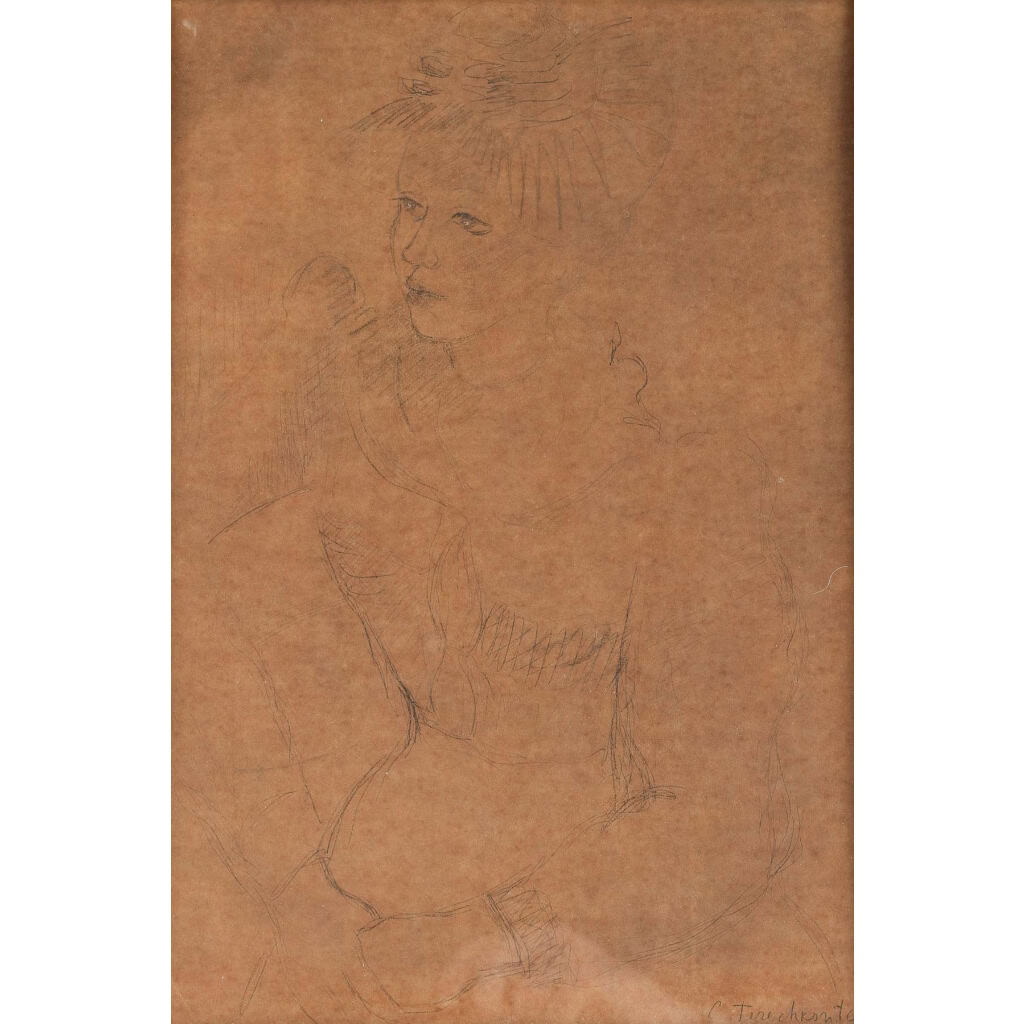 Dessin de femme par Kostia Terechkovitch (1902-1978) | Biron Dessin de femme par Kostia Terechkovitch (1902-1978)