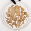 Pendentif « Deux Perruches » verre blanc patiné sépia de René LALIQUE | Biron Pendentif "Deux Perruches" verre blanc patiné sépia de René LALIQUE