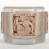 Boîte « Hélène » verre blanc patiné sépia de René LALIQUE | Biron Boîte "Hélène" verre blanc patiné sépia de René LALIQUE