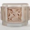 Boîte « Hélène » verre blanc patiné sépia de René LALIQUE | Biron Boîte "Hélène" verre blanc patiné sépia de René LALIQUE