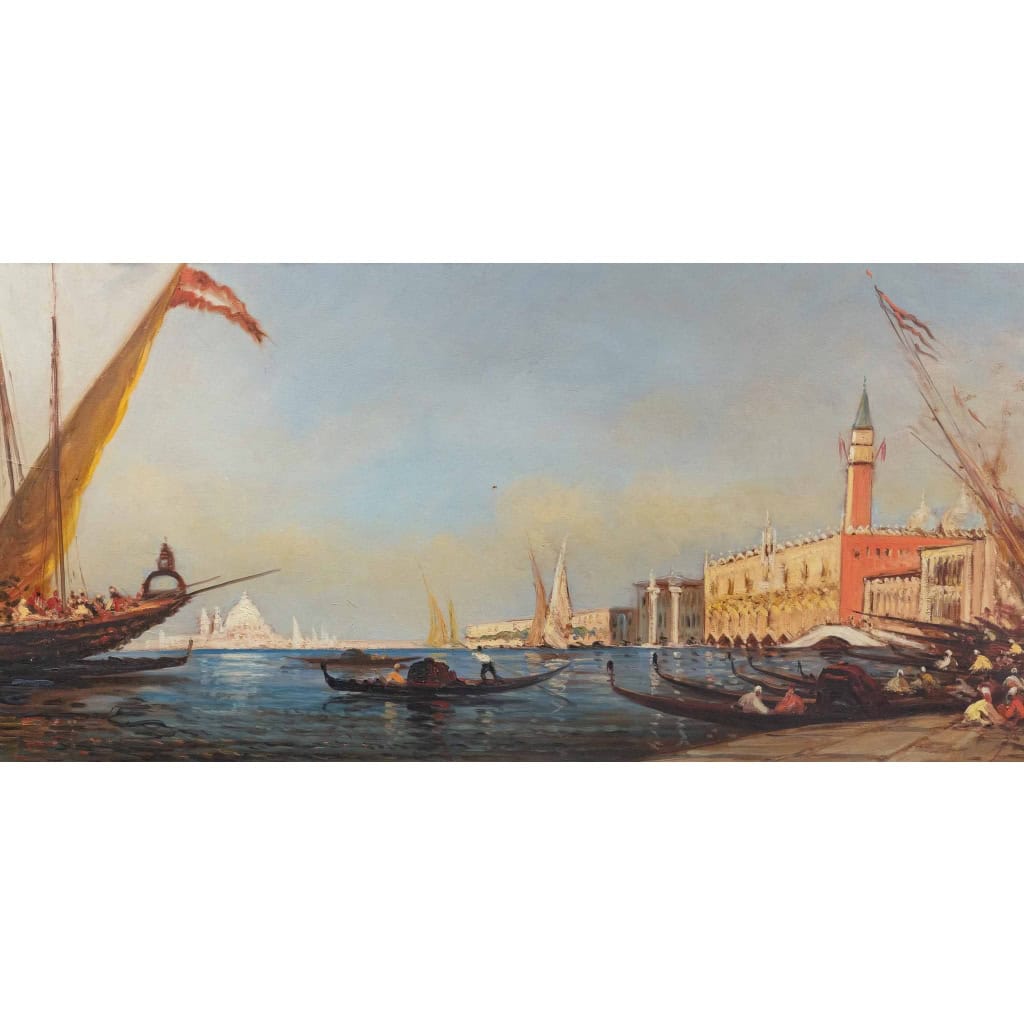 Vue de Venise dans le gout de Félix Ziem fin XIXème siècle | Biron Vue de Venise dans le gout de Félix Ziem fin XIXème siècle