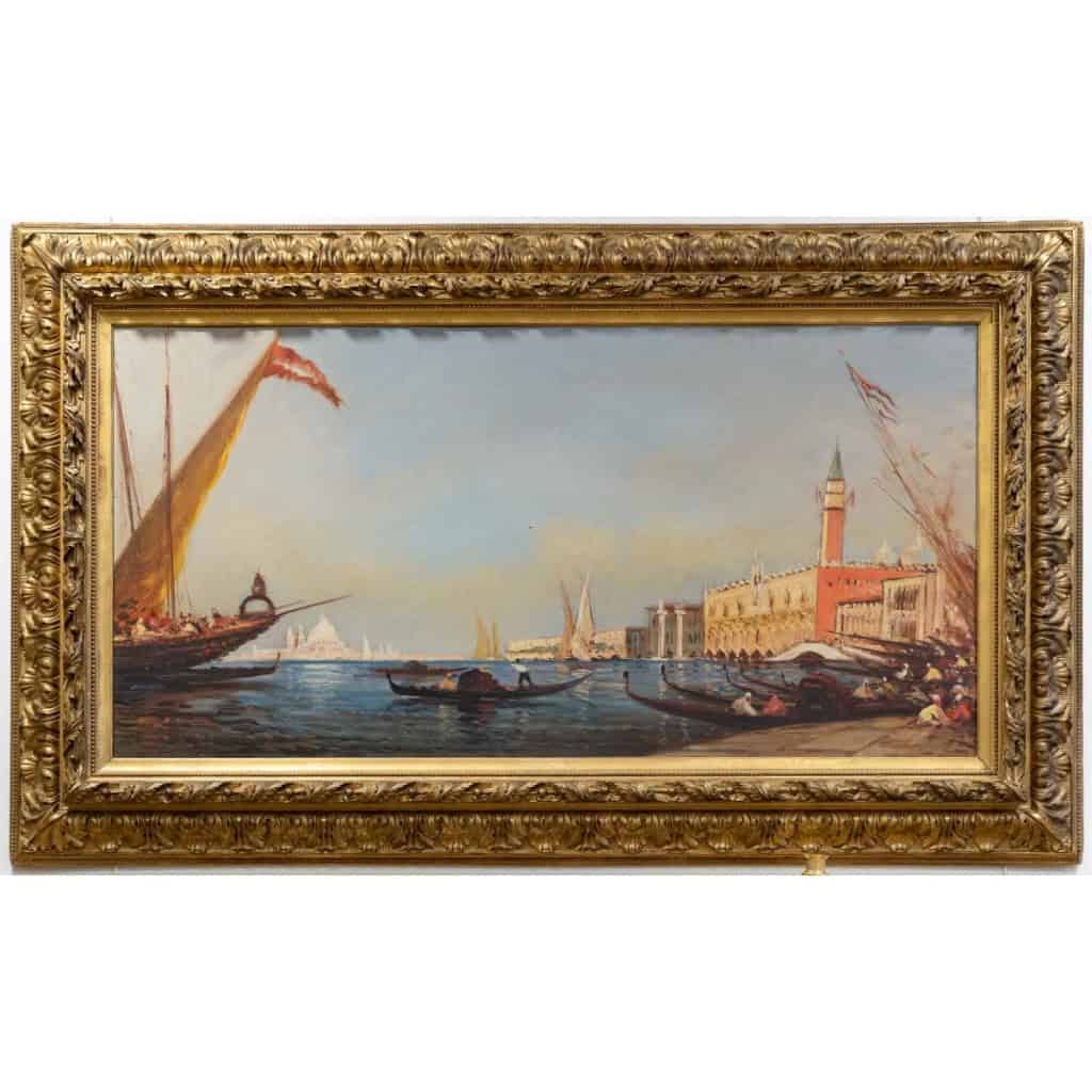 Vue de Venise dans le gout de Félix Ziem fin XIXème siècle | Biron ||||||