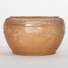 Boîte « Ermenonville » verre blanc patiné sépia de René LALIQUE | Biron Boîte "Ermenonville" verre blanc patiné sépia de René LALIQUE