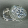 Boîte « Roger » verre légèrement opalescent patiné vert de René LALIQUE | Biron Boîte "Roger" verre légèrement opalescent patiné vert de René LALIQUE