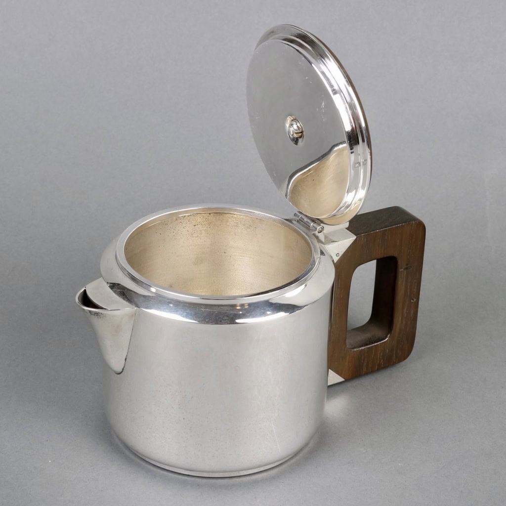Service Thé et Café Egoïste Art Déco argent et palissandre de Jean E. Puiforcat | Biron Service Thé et Café Egoïste Art Déco argent et palissandre de Jean E. Puiforcat