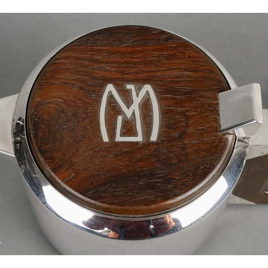 Service Thé et Café Egoïste Art Déco argent et palissandre de Jean E. Puiforcat | Biron Service Thé et Café Egoïste Art Déco argent et palissandre de Jean E. Puiforcat