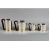 Service Thé et Café Moderniste argent, vermeil et palissandre de Jean E. Puiforcat | Biron ||||||||||||