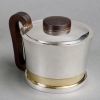 Service Thé et Café Moderniste argent, vermeil et palissandre de Jean E. Puiforcat | Biron Service Thé et Café Moderniste argent, vermeil et palissandre de Jean E. Puiforcat