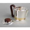Service Thé et Café Moderniste argent, vermeil et palissandre de Jean E. Puiforcat | Biron Service Thé et Café Moderniste argent, vermeil et palissandre de Jean E. Puiforcat