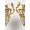Bel ensemble en bronze doré et argent massif fin XIXème siècle | Biron Bel ensemble en bronze doré et argent massif fin XIXème siècle