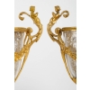 Bel ensemble en bronze doré et argent massif fin XIXème siècle | Biron Bel ensemble en bronze doré et argent massif fin XIXème siècle