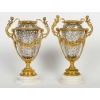 Bel ensemble en bronze doré et argent massif fin XIXème siècle | Biron Bel ensemble en bronze doré et argent massif fin XIXème siècle