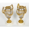 Bel ensemble en bronze doré et argent massif fin XIXème siècle | Biron Bel ensemble en bronze doré et argent massif fin XIXème siècle