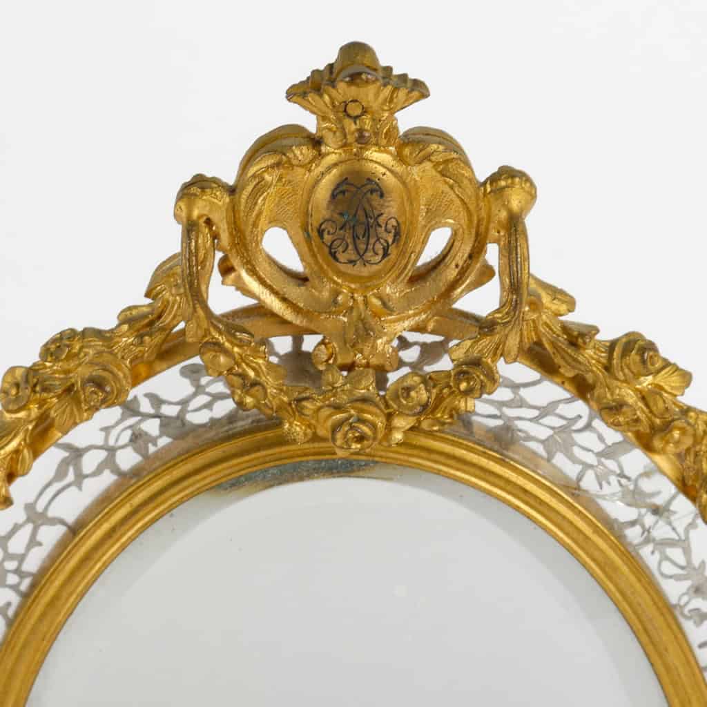 Bel ensemble en bronze doré et argent massif fin XIXème siècle | Biron Bel ensemble en bronze doré et argent massif fin XIXème siècle