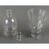 Carafe & Broc/Pichet « Saint Nabor » verre blanc émaillé noir de René LALIQUE | Biron Carafe & Broc/Pichet "Saint Nabor" verre blanc émaillé noir de René LALIQUE