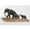 Éléphant en bronze sur marbre, XXème siècle | Biron |||||||||||
