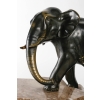 Éléphant en bronze sur marbre, XXème siècle | Biron Éléphant en bronze sur marbre, XXème siècle