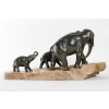Éléphant en bronze sur marbre, XXème siècle | Biron Éléphant en bronze sur marbre, XXème siècle