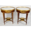 Paire de tables bouillottes de style Louis XVI. | Biron Paire de tables bouillottes de style Louis XVI.