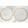 Paire de tables bouillottes de style Louis XVI. | Biron Paire de tables bouillottes de style Louis XVI.