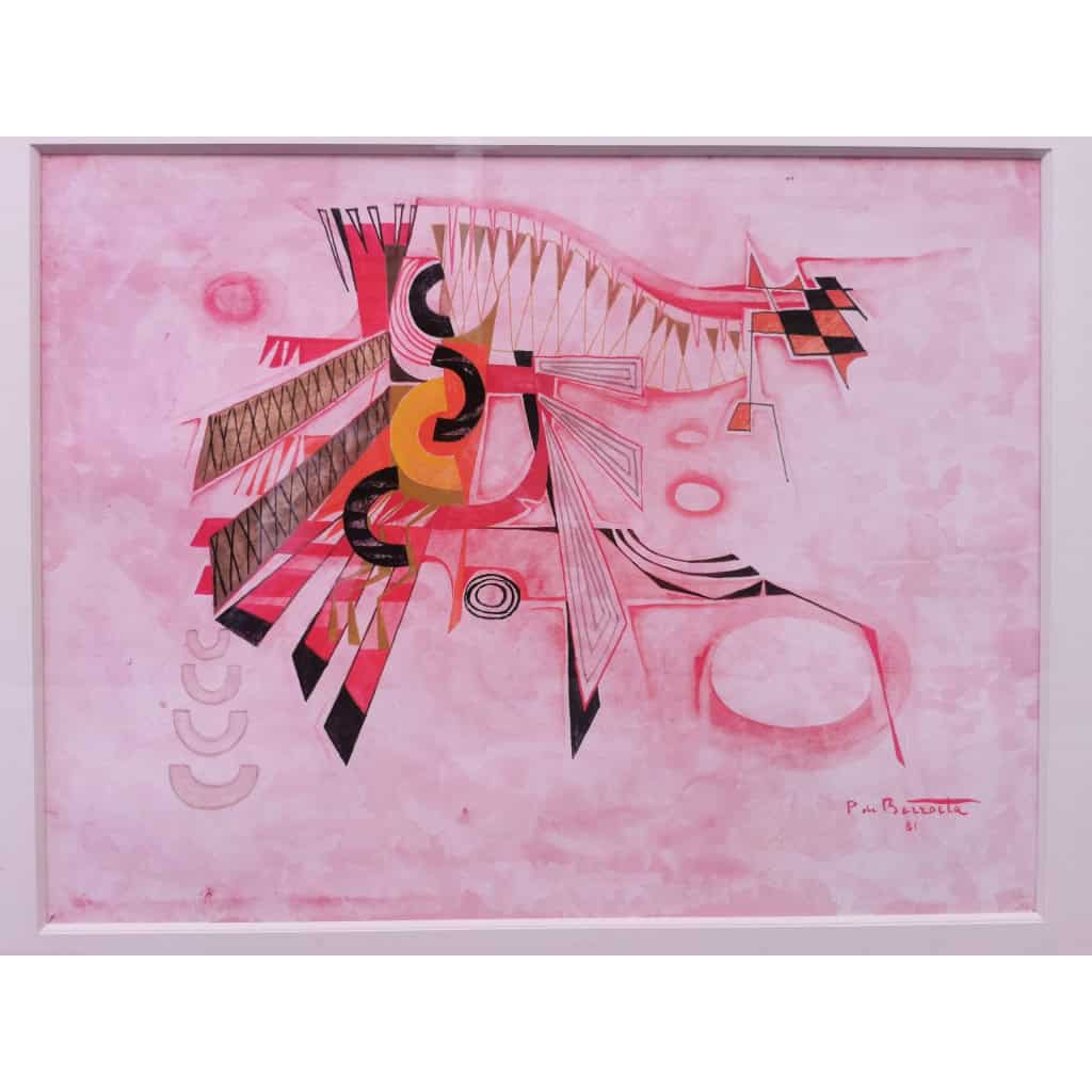 Tableau Signé Pierre De Berroeta | Biron Tableau Signé Pierre De Berroeta