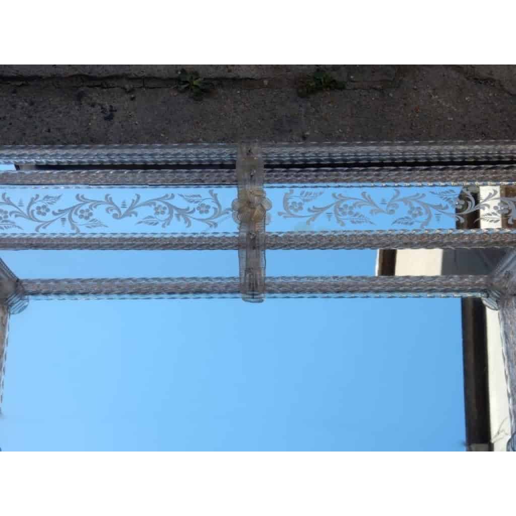 1970′ Miroir Style Véronèse Parecloses et Fleurs Dorées à l’Or | Biron 1970′ Miroir Style Véronèse Parecloses et Fleurs Dorées à l’Or
