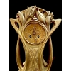 importante pendule art nouveau en bronze doré | Biron importante pendule art nouveau en bronze doré