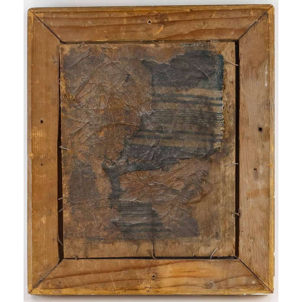« Deux fumeurs de pipes », tableau XIXème siècle non signé | Biron "Deux fumeurs de pipes", tableau XIXème siècle non signé