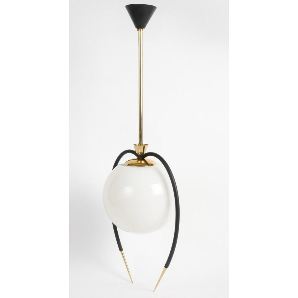 Lustre 1950 de Gaston Fossati Atelier d’Art d’Uzés | Biron Lustre 1950 de Gaston Fossati Atelier d'Art d'Uzés