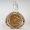 Carafe Reine Marguerite verre blanc patiné sépia et émaillé brun de René LALIQUE | Biron |||||||