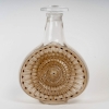 Carafe Reine Marguerite verre blanc patiné sépia et émaillé brun de René LALIQUE | Biron Carafe Reine Marguerite verre blanc patiné sépia et émaillé brun de René LALIQUE