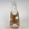 Carafe Reine Marguerite verre blanc patiné sépia et émaillé brun de René LALIQUE | Biron Carafe Reine Marguerite verre blanc patiné sépia et émaillé brun de René LALIQUE