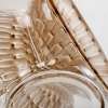 Carafe Reine Marguerite verre blanc patiné sépia et émaillé brun de René LALIQUE | Biron Carafe Reine Marguerite verre blanc patiné sépia et émaillé brun de René LALIQUE