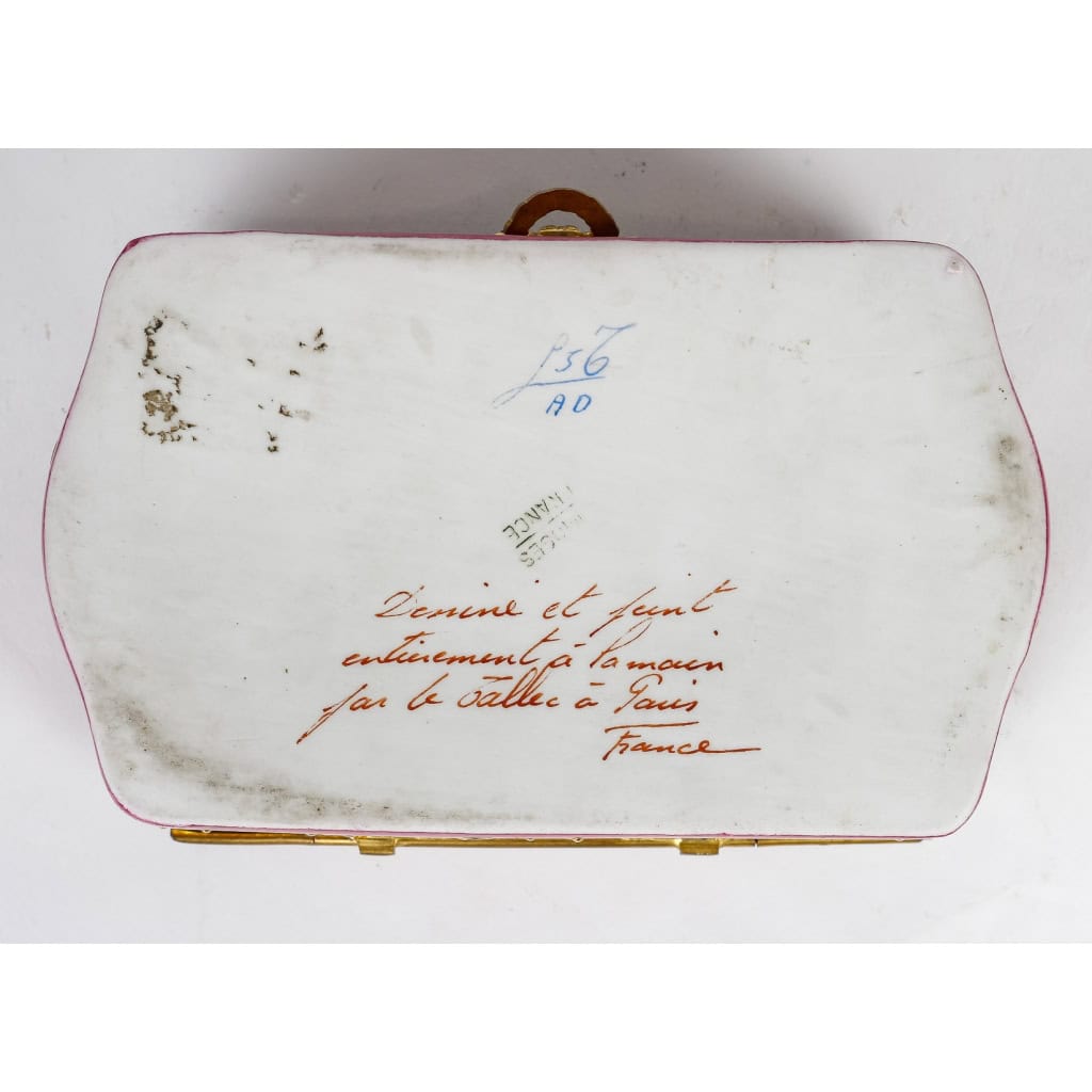 Coffret à bijoux en porcelaine fin XIXème siècle | Biron Coffret à bijoux en porcelaine fin XIXème siècle