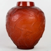 Vase « Archers » verre rouge de René LALIQUE | Biron |||||||