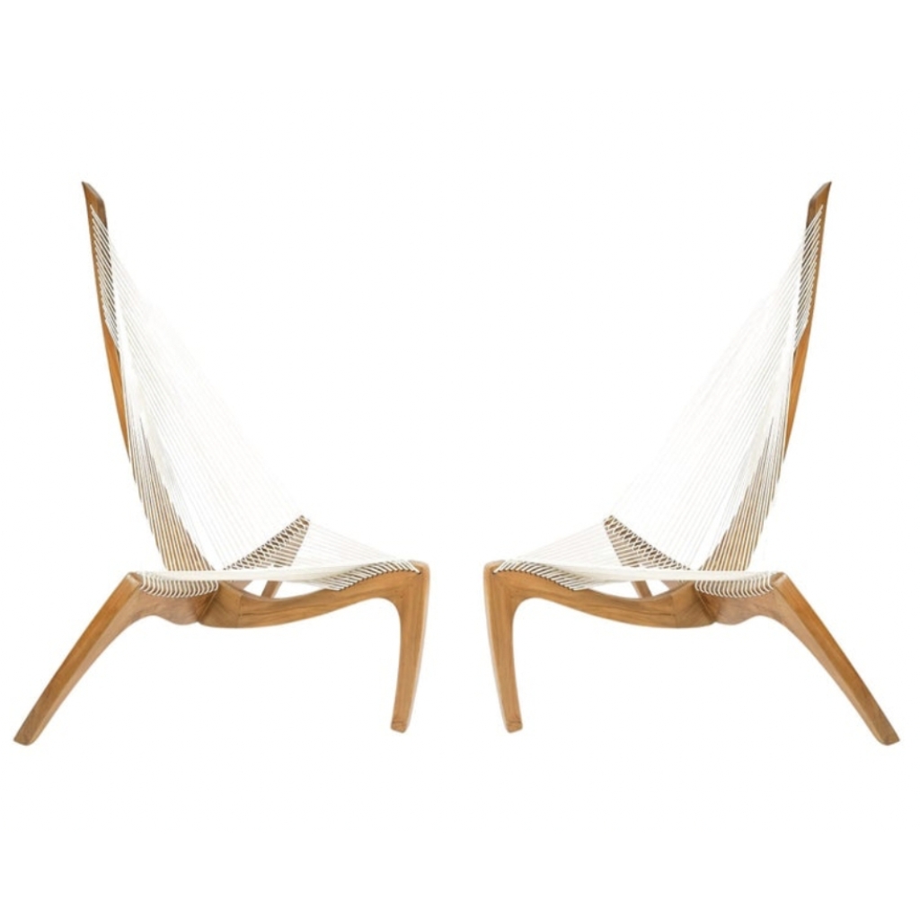 Paire de fauteuils « harpe » par Jørgen Høvelskov pour Christensen & Larsen Møbelhåndværk.1970 | Biron ||||||