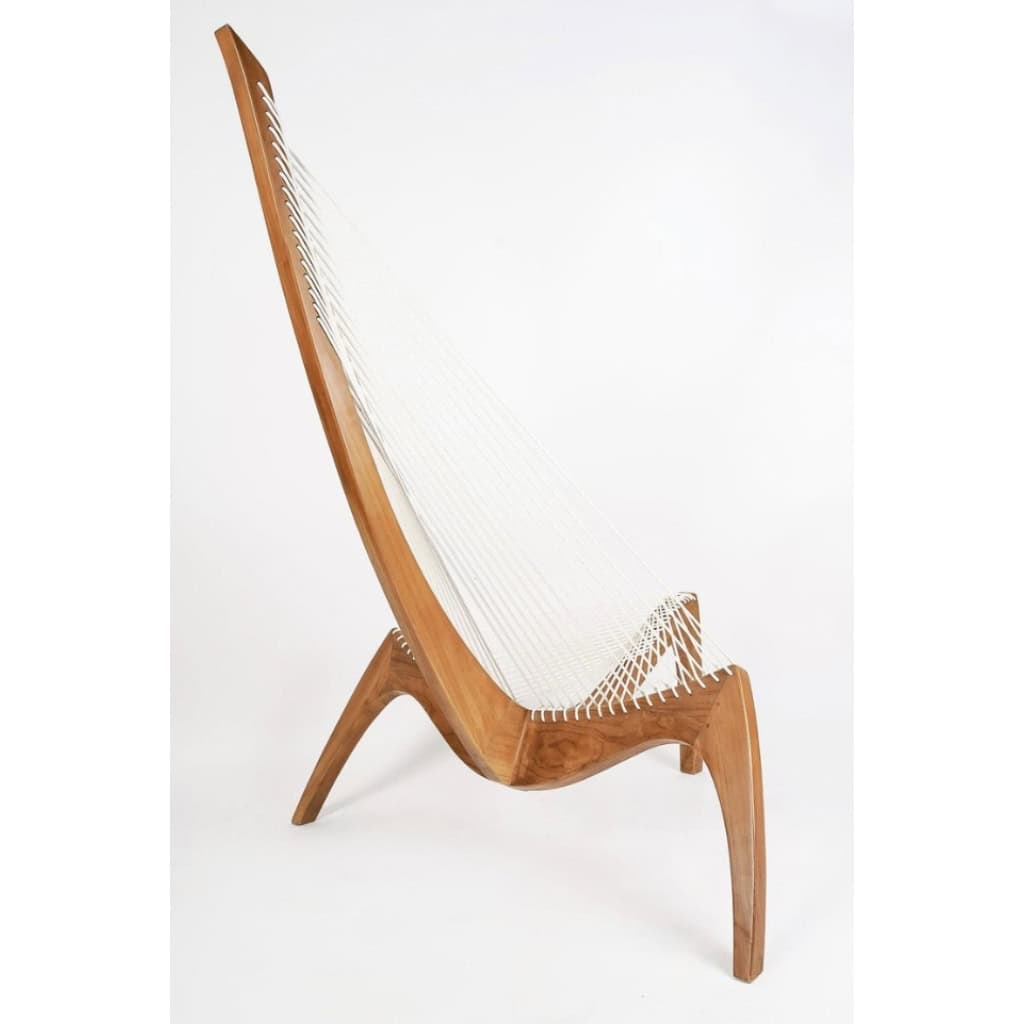 Paire de fauteuils « harpe » par Jørgen Høvelskov pour Christensen & Larsen Møbelhåndværk.1970 | Biron Paire de fauteuils "harpe" par Jørgen Høvelskov pour Christensen & Larsen Møbelhåndværk.1970