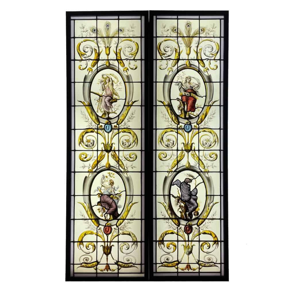 Vitraux 4 saisons (186 x 112 cm) | Biron ||||||||