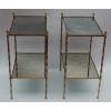 1950/70′ Paire de Bouts de Canapés Bronze Décor Bambou, Style Maison Baguès 10