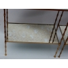 1950/70′ Paire de Bouts de Canapés Bronze Décor Bambou, Style Maison Baguès 11