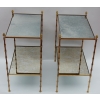1950/70′ Paire de Bouts de Canapés Bronze Décor Bambou, Style Maison Baguès 17
