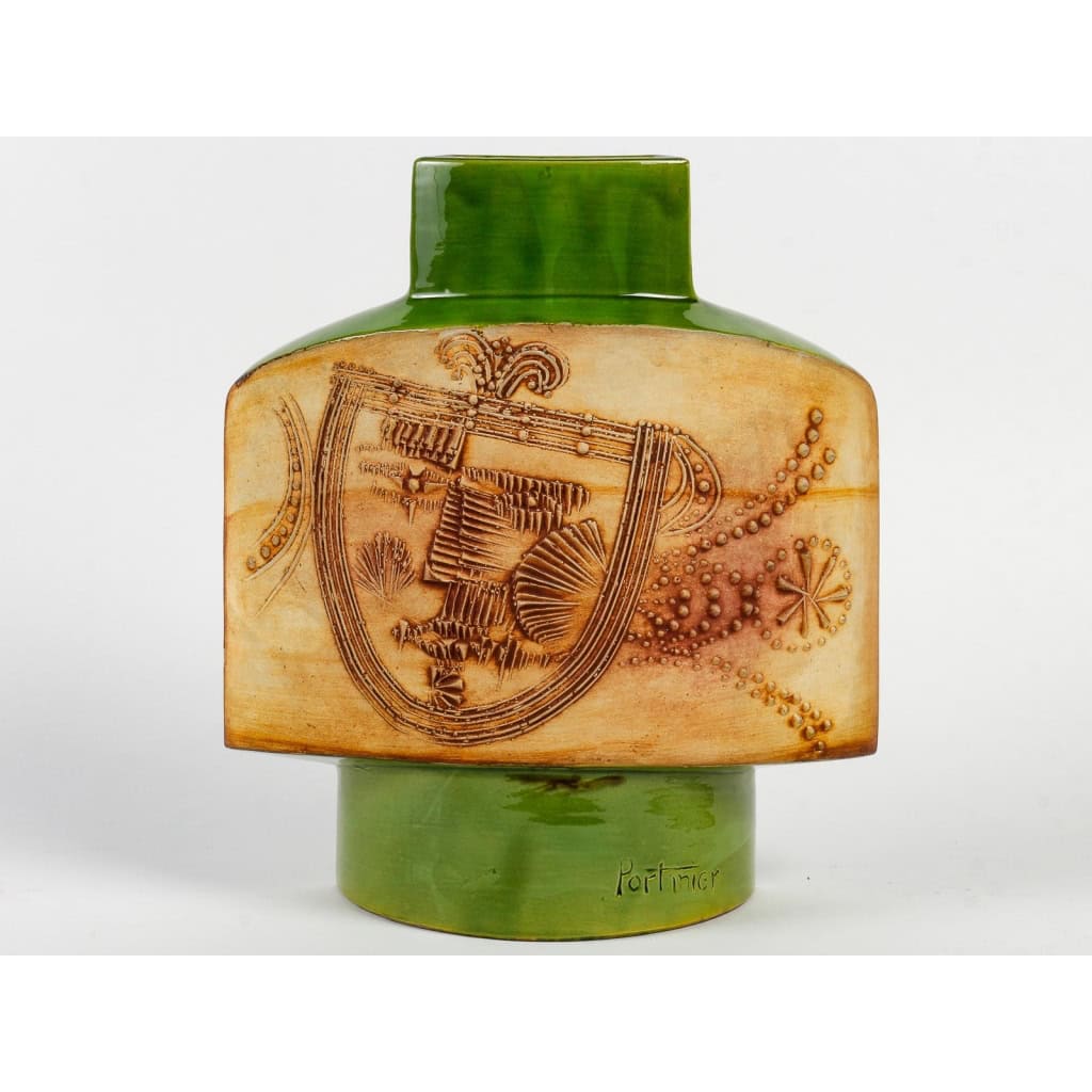 Vase Gilbert Portanier Vallauris | Biron ||||||||