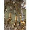 1900/1920′ Lustre Cage en Bronze Doré 4 Bras 16 Lumières | Biron 1900/1920′ Lustre Cage en Bronze Doré 4 Bras 16 Lumières