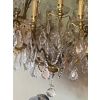 1900/1920′ Lustre Cage en Bronze Doré 4 Bras 16 Lumières | Biron 1900/1920′ Lustre Cage en Bronze Doré 4 Bras 16 Lumières