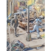 Lithographie De Daniel Authouart » Sixties « | Biron Lithographie De Daniel Authouart " Sixties "