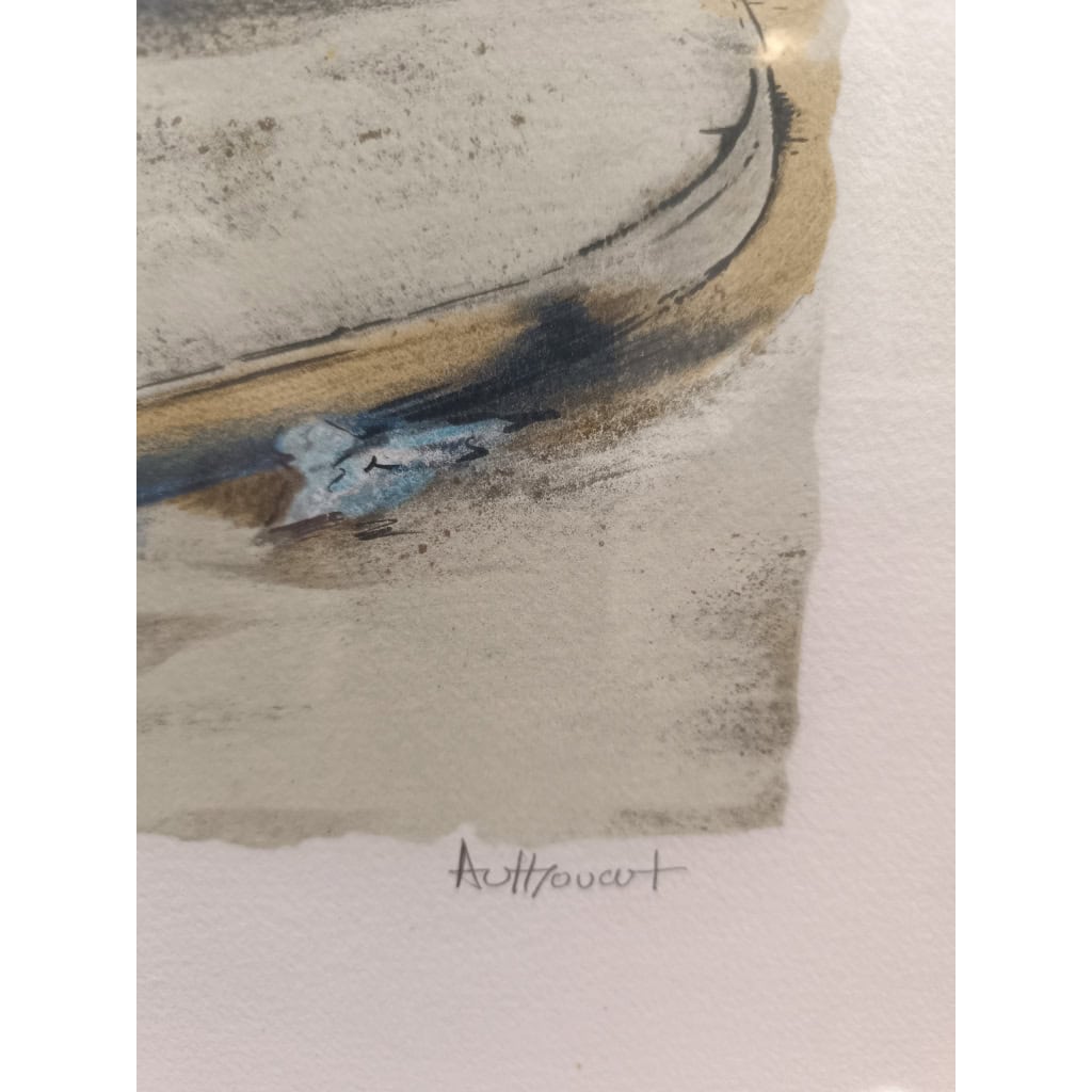 Lithographie De Daniel Authouart » Sixties « | Biron Lithographie De Daniel Authouart " Sixties "