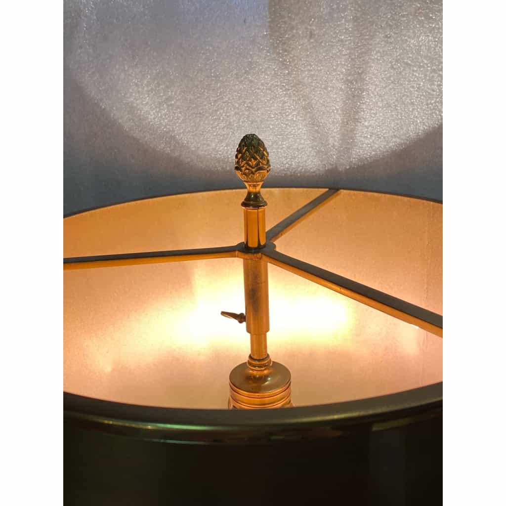 1970′ Lampe En Bronze Signée Charles Modéle Fleur De Lotus | Biron 1970′ Lampe En Bronze Signée Charles Modéle Fleur De Lotus