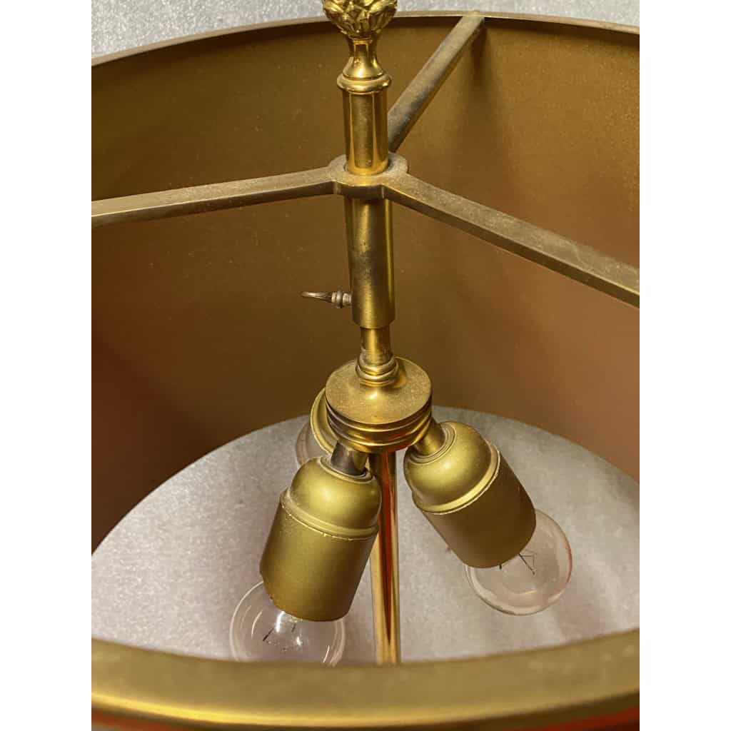 1970′ Lampe En Bronze Signée Charles Modéle Fleur De Lotus | Biron 1970′ Lampe En Bronze Signée Charles Modéle Fleur De Lotus