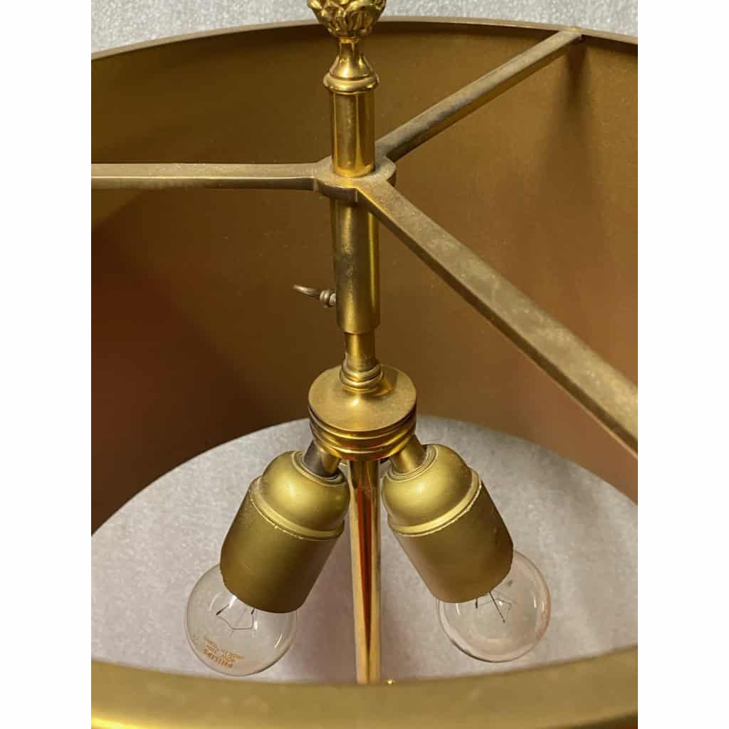 1970′ Lampe En Bronze Signée Charles Modéle Fleur De Lotus | Biron 1970′ Lampe En Bronze Signée Charles Modéle Fleur De Lotus